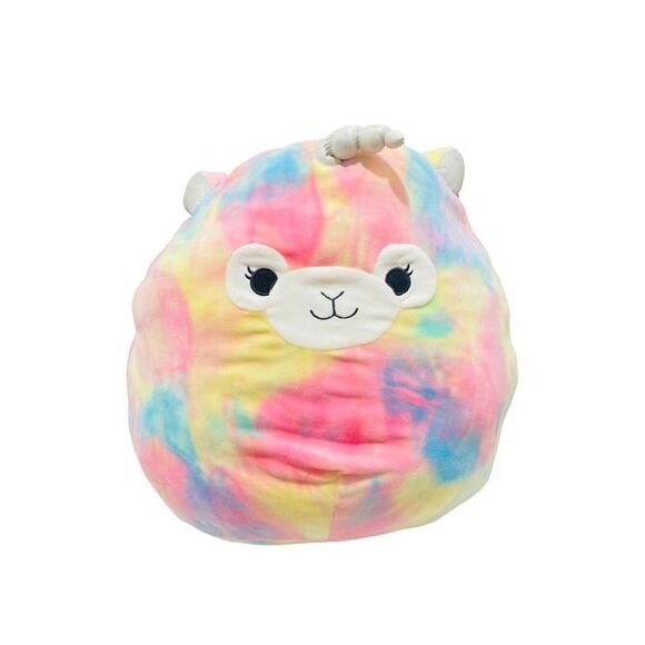 Squishmallow Magical Justice Rainbow Llamacorn 16 Inch Tie-Dye Plush Toy - Picture 1 of 9